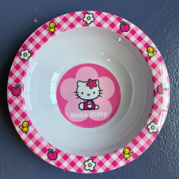 Hello Kitty Melamine Plate & Bowl Set, Vintage 2001 - Picture 3 of 9